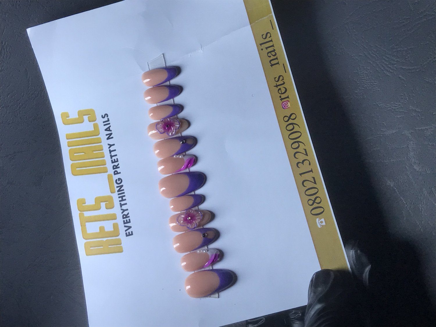 Acrylic presson nails